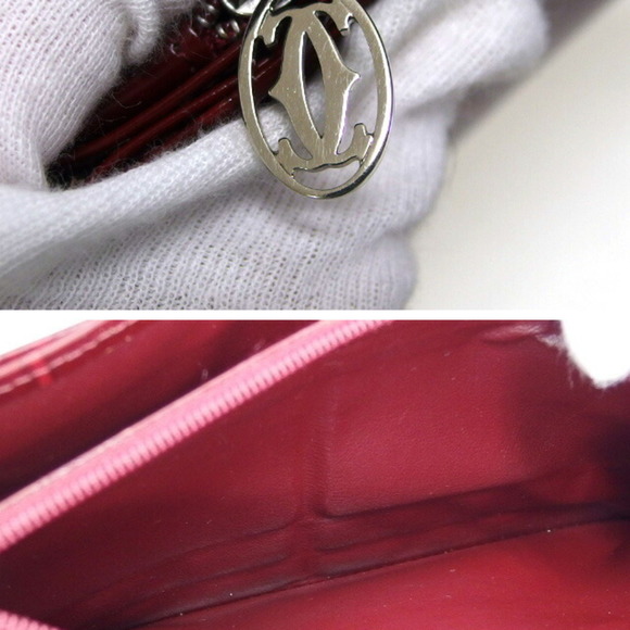 CARTIER Happy Birthday Bifold Long Wallet Bordeaux [Deep Red] - Picture 10 of 10